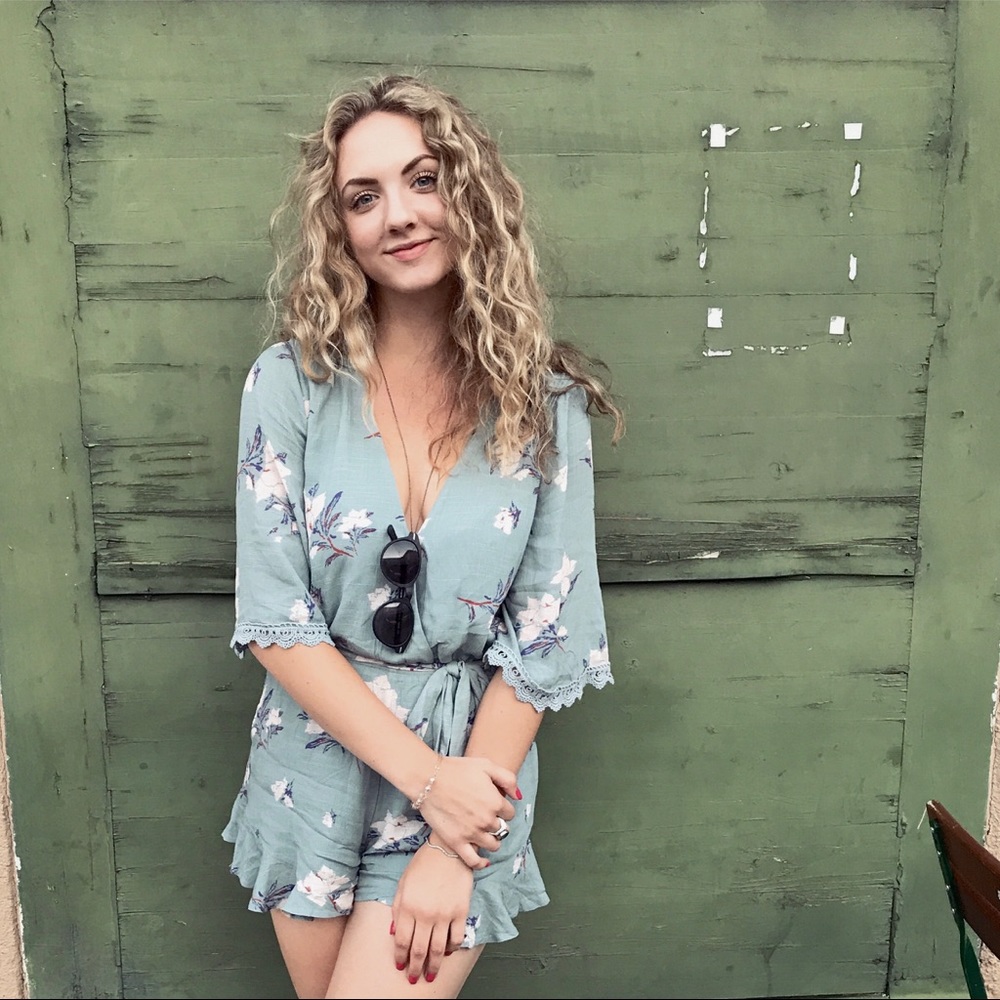 Cloud Chaser Floral Romper